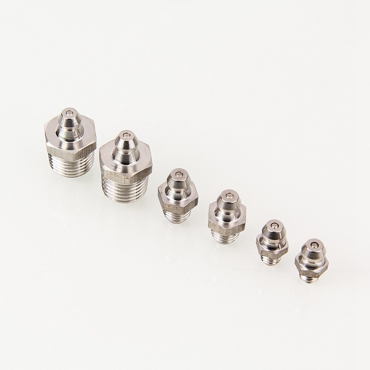 High Quality 1/8 NPT Male Thread 304 Stainless Steel Grease Nipple Straight Type Grease Fitting For Auto Part