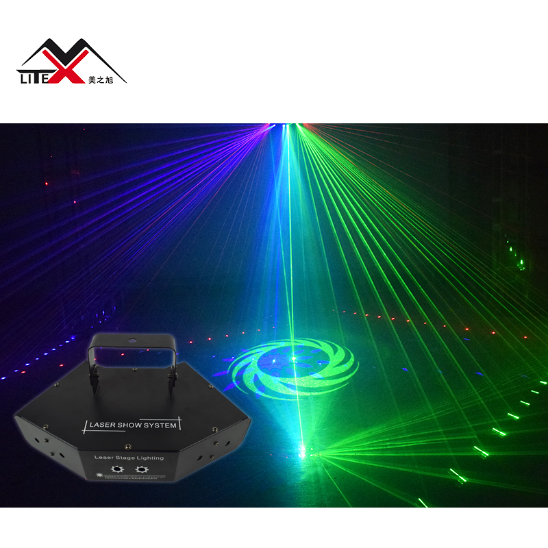 Wonderful Full Color Animation Scanning Pattern 6 Eyes Mini Laser Ktv Light For Dj Disco Dance Hall Bar Party