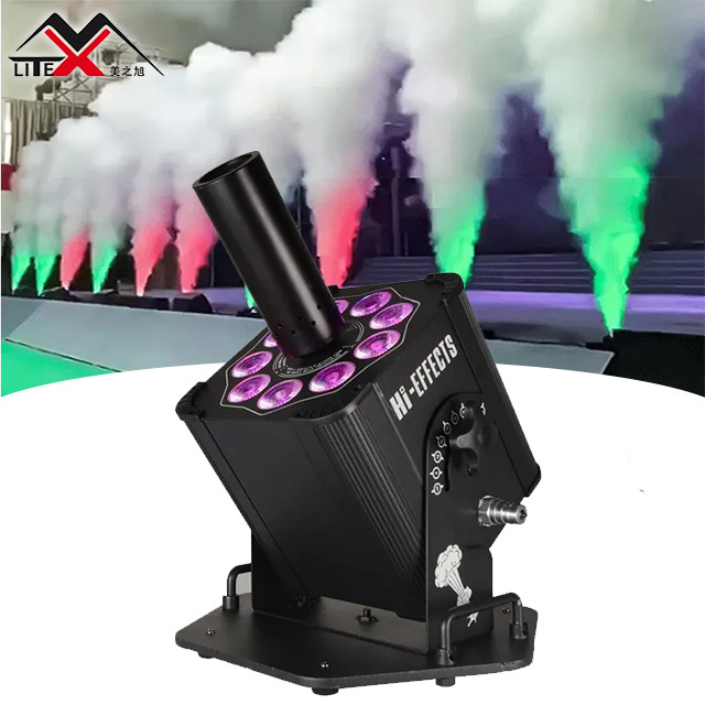 Hot sale stage  effect fog Machine Hi-LED CO2 Jet Machine with Spray 10-12M LED Co2 Jets for dj disco party show