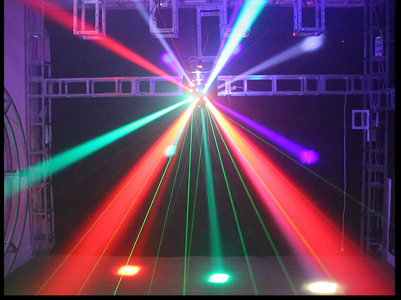 Lazer pioneer dj luces discoteca Beam 16*3w  RGB 3IN1 led+ strobe + Laser  effect led moving head disco light for stage