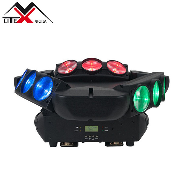 Wedding party events  4in1 rgbw led triangle spider moving head light