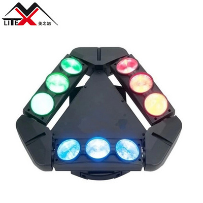 Wedding party events  4in1 rgbw led triangle spider moving head light