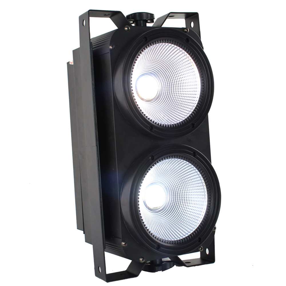 Super bright warm white 100W Two Eyes  2X100w  audience  Blinder stage light COB LED  Equipment Lighting for party event