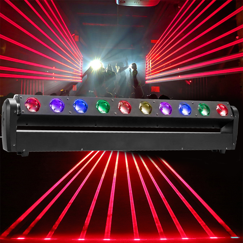 Best selling luces pixel dj led light bar stage lighting equipment dmx 40w*10pcs rgbw led sharpy beam moving head bar light