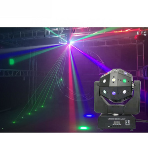 Lazer pioneer dj luces discoteca Beam 16*3w  RGB 3IN1 led+ strobe + Laser  effect led moving head disco light for stage