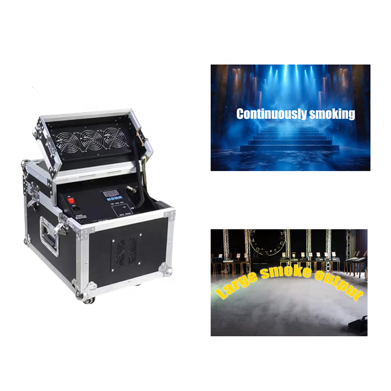 Hot products wholesale dmx Double fog smoke hazer 600w haze machine with flight case