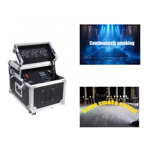 Hot products wholesale dmx Double fog smoke hazer 600w haze machine with flight case