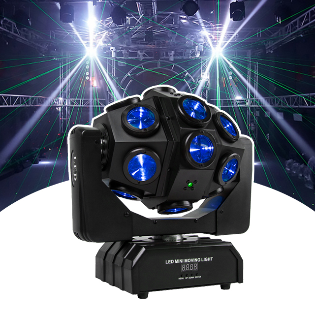 Top dj equipment luces led 18PCS*10w  RGBW4IN1 Beam +2 Green 2Red Laser +Strobe moving head Stage light for disco bar christmas