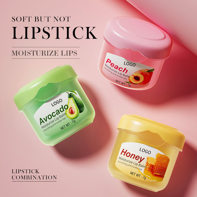 High Quality Fruity Aroma Honey Lip Gloss Moisturizing Anti Drying Lightening Lip Lines Exfoliating Lip Balm