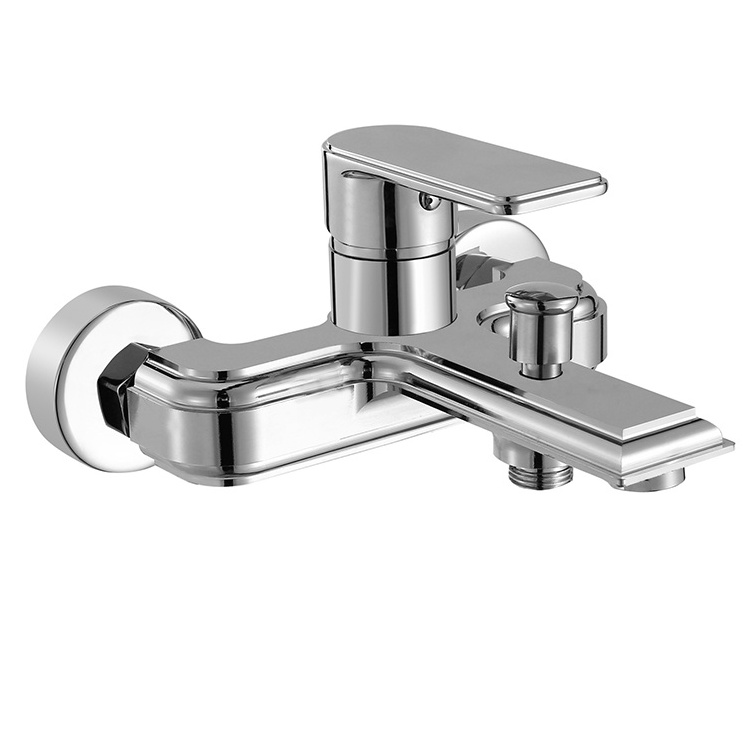 Single Handle For Shower For Bathroom Brass Wall Mount bath tub shower faucet antique style hotel bath tub and faucet