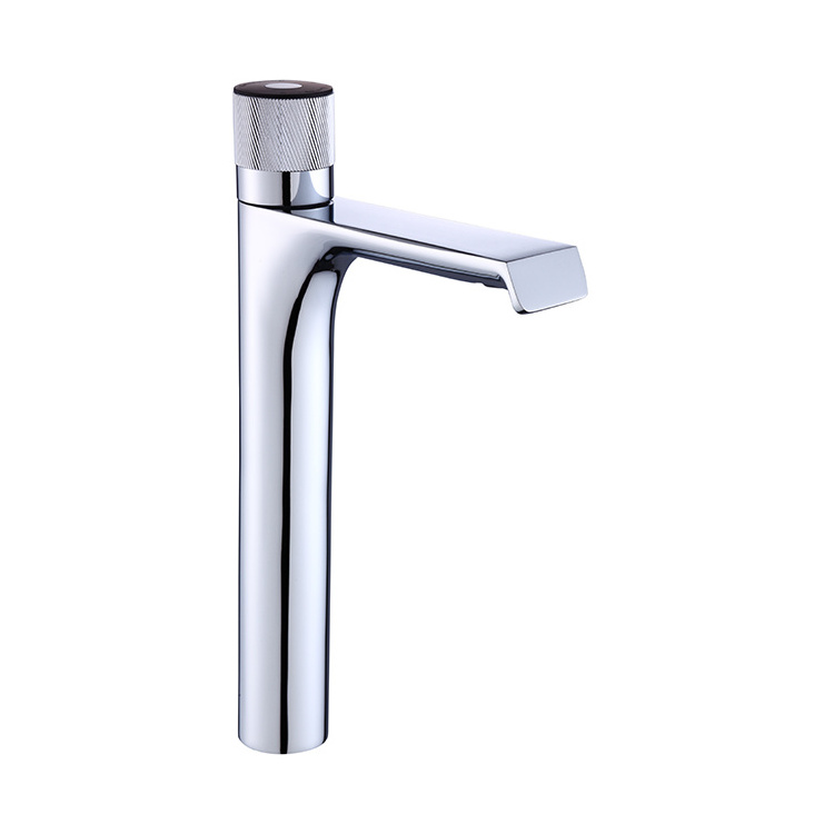 Modern Bathroom Single Handle Sink Copper faucet bathroom wash basin  mixer tap white tall basin faucet