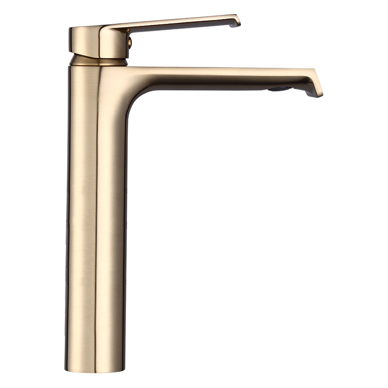 Vintage  Gold Bathroom Sanitary Ware Single Handle Basin Faucet