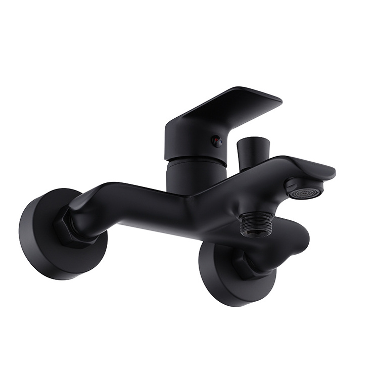 Bathroom bathtub shower  mixer faucet black tap waterfall thermostatic bath & shower faucets