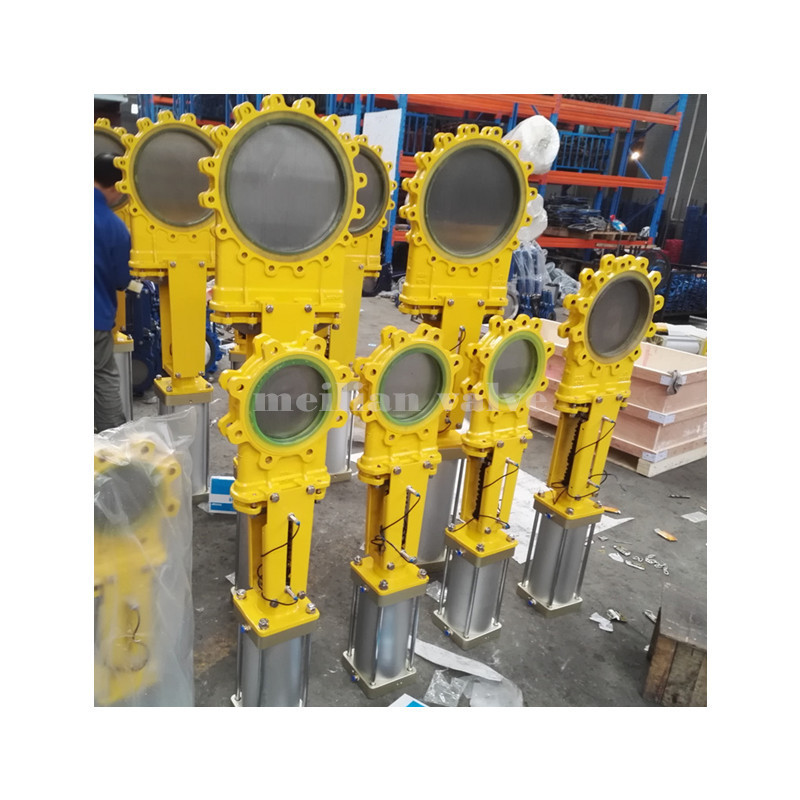 Pneumatic Actuated ANSI 150 Uni-Directional Stainless Steel Knife Gate Valve