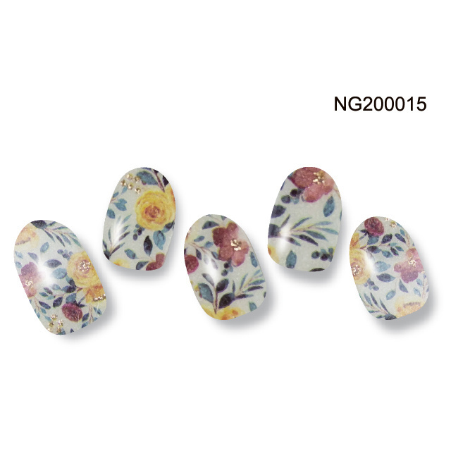 Custom Nail Art Designs Colorful Adhesive Nail Foil Sticker Nail