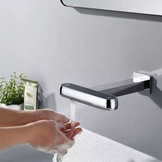 Automatic Sensor Tap with Integrated Soap Dispenser 2 in 1 Washroom Basin Sink Faucet