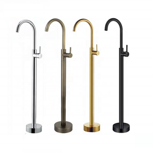 European Retro Floor Standing Side Bathtub Hot and Cold Water Faucet