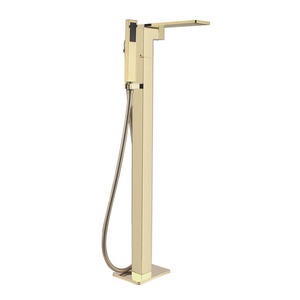 Bath Shower Mixer Brass Shower Set Luxury Bathtub Tap Bathroom  Floor Stand Faucet