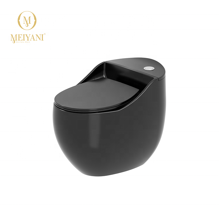 Meiyani Egg shaped WC toilets modern design s trap Siphon Jet Flushing one piece ceramic toilet