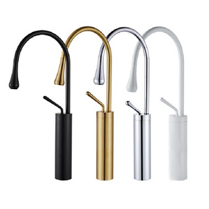 Luxury Brass Brushed Gold Basin Mixer Taps Face Wash Gold Bathroom Sink Faucets