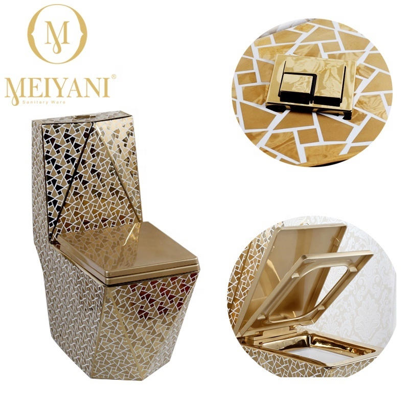 MEIYANI Luxury Diamond WC Commode Toilet Washdown Toilet 4 Inch Toilet For Muslim market