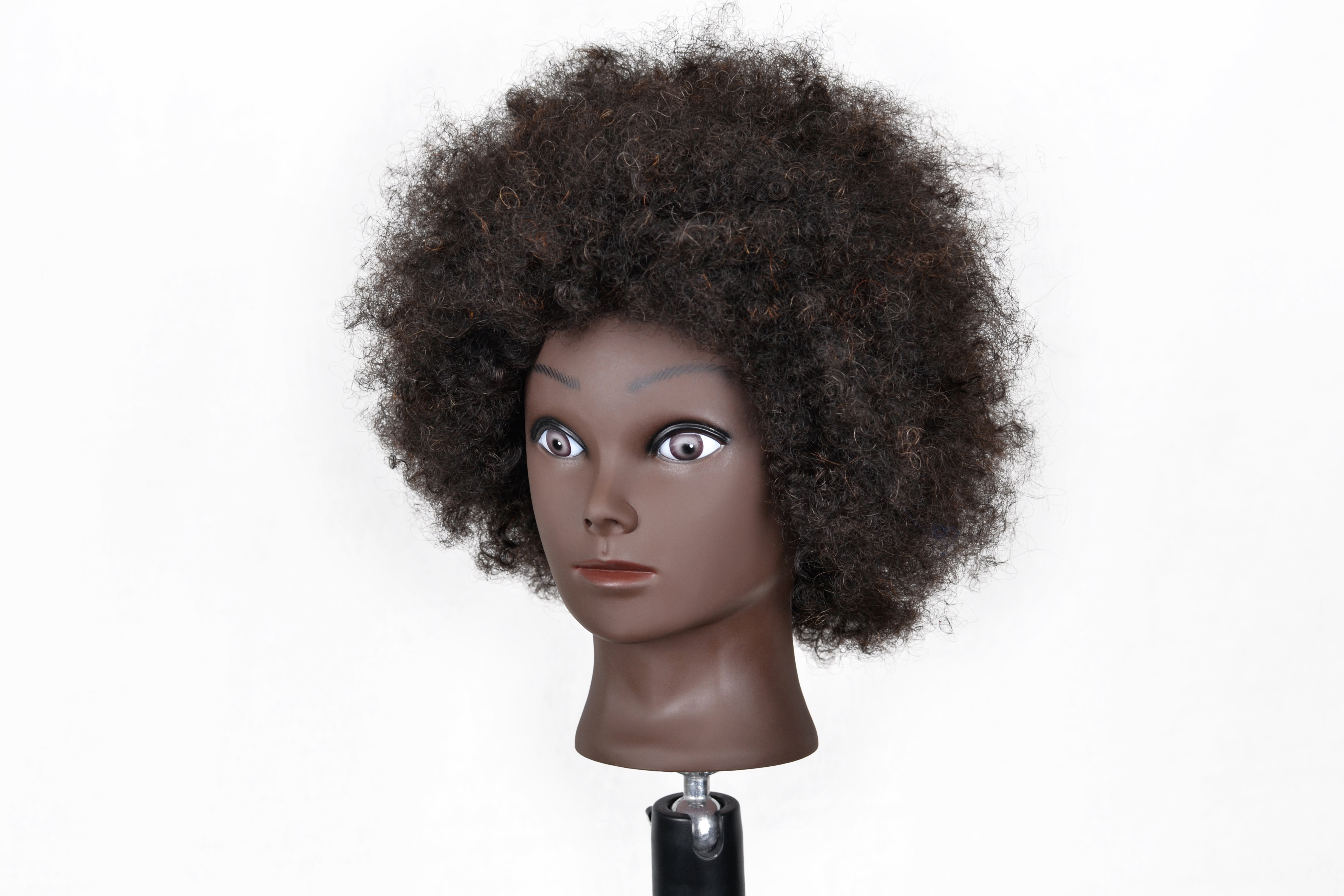 Wholesale Human Hair Mannequin Head Hairdresser Training Head Manikin Cosmetology Doll Head 14inches wigs for black women human