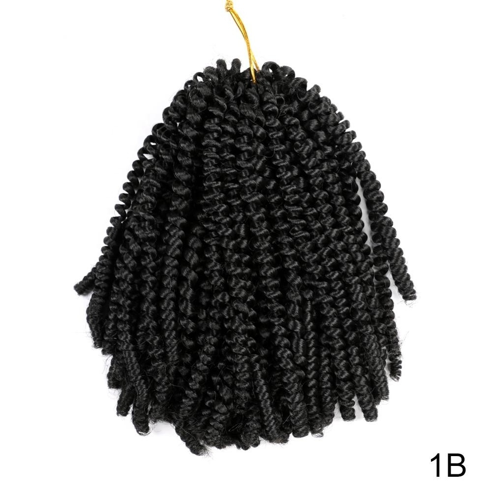 Spring Twist Braiding Hair Faux Locs Crochet Hair Heat Resistant Synthetic Fiber 34 Ombre Colors 8