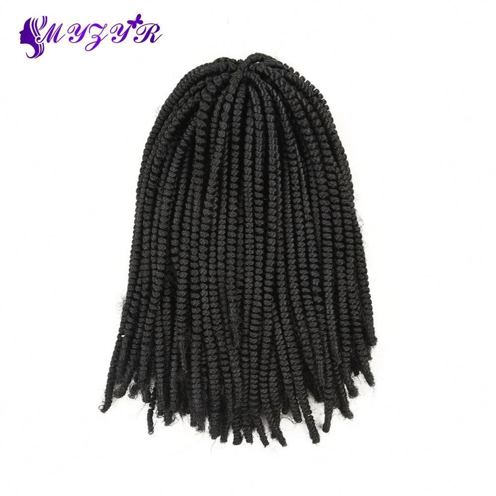 Passion Twist Hair 8 inch Fluffy Prelooped Crochet Braids Nubian Twists Synthetic Braiding Hair Extension For Women