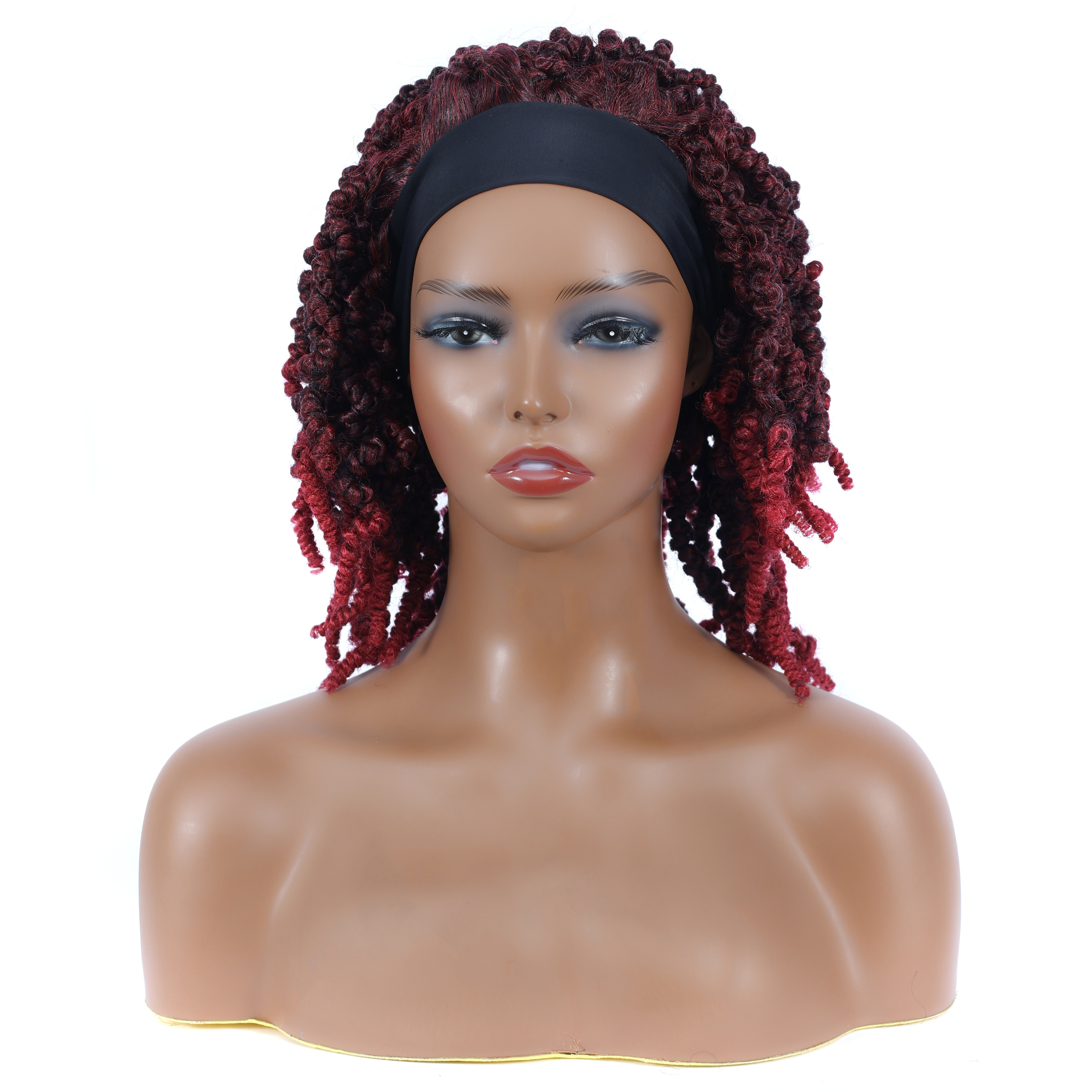 Dreadlocks Wigs with Headband Crochet Style Twisted Hair Wig For Black Women Dreadlocks Hair Wigs