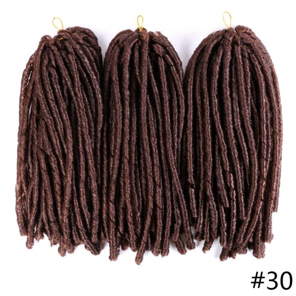 MYZYR Soft Dreadlocks Crochet Braids Jumbo Dread Hairstyle Ombre Color Synthetic Faux Locs Braiding Hair Extensions For Women