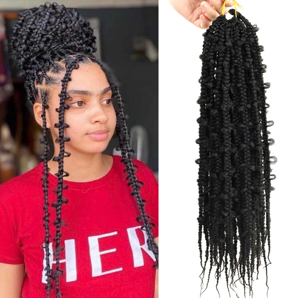 MYZYR 22 inch 60g 12 stands Butterfly Locs Crochet Hair Soft River Synthetic Senegalese Twist Hair Nu Braiding For Black Women F