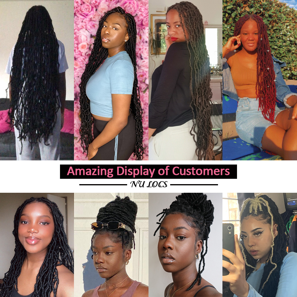 MYZYR 18inch  meche senegalese afro kinki curly hair extensions fauxlocs jumbo Nu Faux Locs Crochet twist Braids