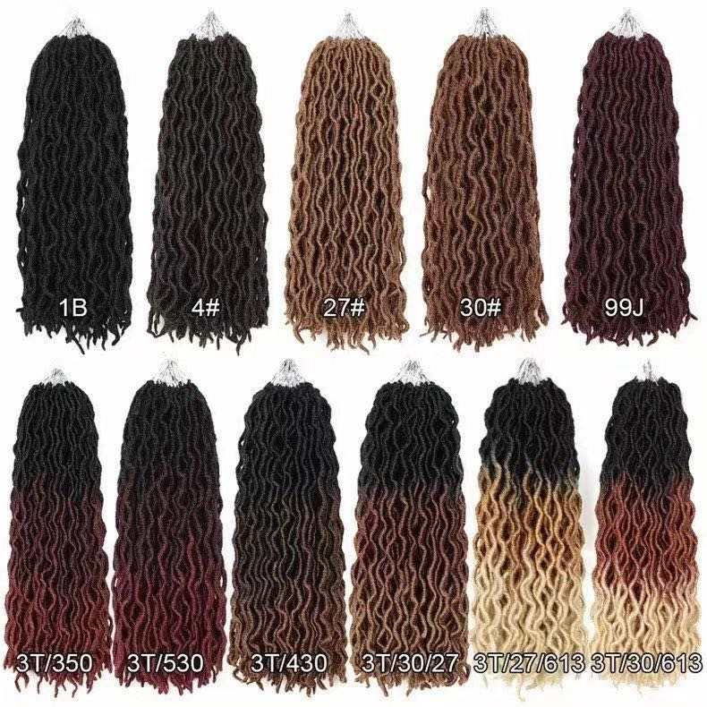 Factory Wholesale MYZYR Goddess Locs Gypsy Locs Crochet Braids Ombre Gypsy Locks 18 inch Faux Locs for women 2020