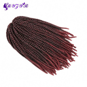 Passion Twist Hair 8 inch Fluffy Prelooped Crochet Braids Nubian Twists Synthetic Braiding Hair Extension For Women