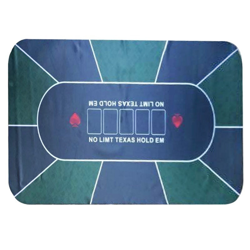 Custom Printing Natural Rubber Anti-slip waterproof Gambling board game mat playing card pad poker table mat