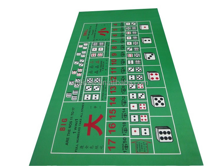 Customized rubber poker table top mat manufacturer hot sale  gambling table mat