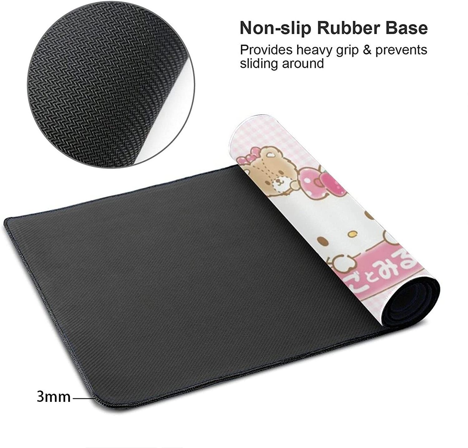 customizable large anti slip rubber mouse pad material factory calendar computer 900x400 gaming cute cat sexy anime girl