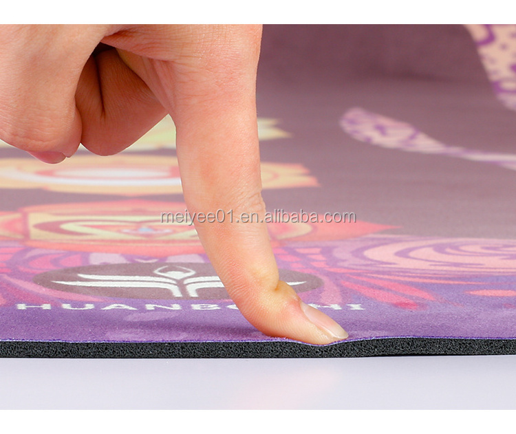 150cm Diameter Round Printed Natural Rubber Yoga Mat