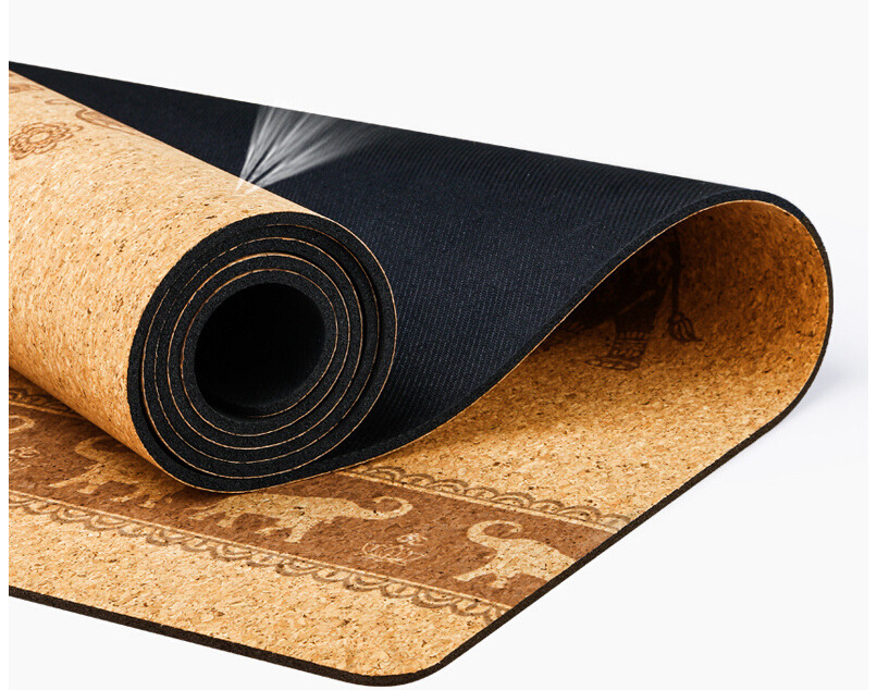 Factory Price Private Label Eco Friendly wholesale for children exercise Cork 4 mm Natural Rubber outdoor Yoga Mats