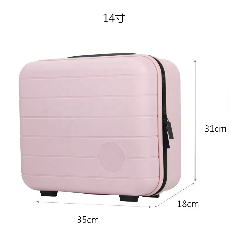 Hand Luggage with Elastic Band Makeuptravel Case Hard Shell Cosmetic Bag Carrying Suitcase Mini ABS for Women Girls Fashion Bag