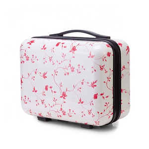 14 Inch Korean and Thailand ladies Plastic Mini Suitcase Box Hot-selling Cosmetic Case Vintage Suitcase