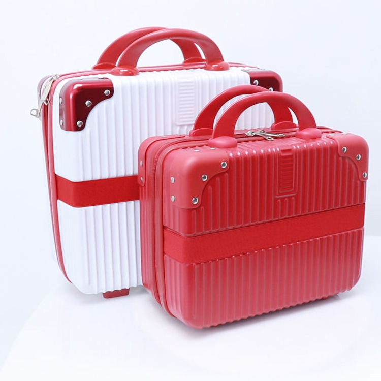 ABS 16 Inch Portable Travel Organizers Cosmetics Luggage Short-Distance Stylish Travel Storage Boarding Small Suitcase With Lock