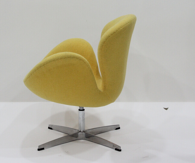 Classic Swivel Accent Fiberglass Oval Ball Chair Velvet Egg Pod Chair White Ball Hanging Aviator Swan Chair