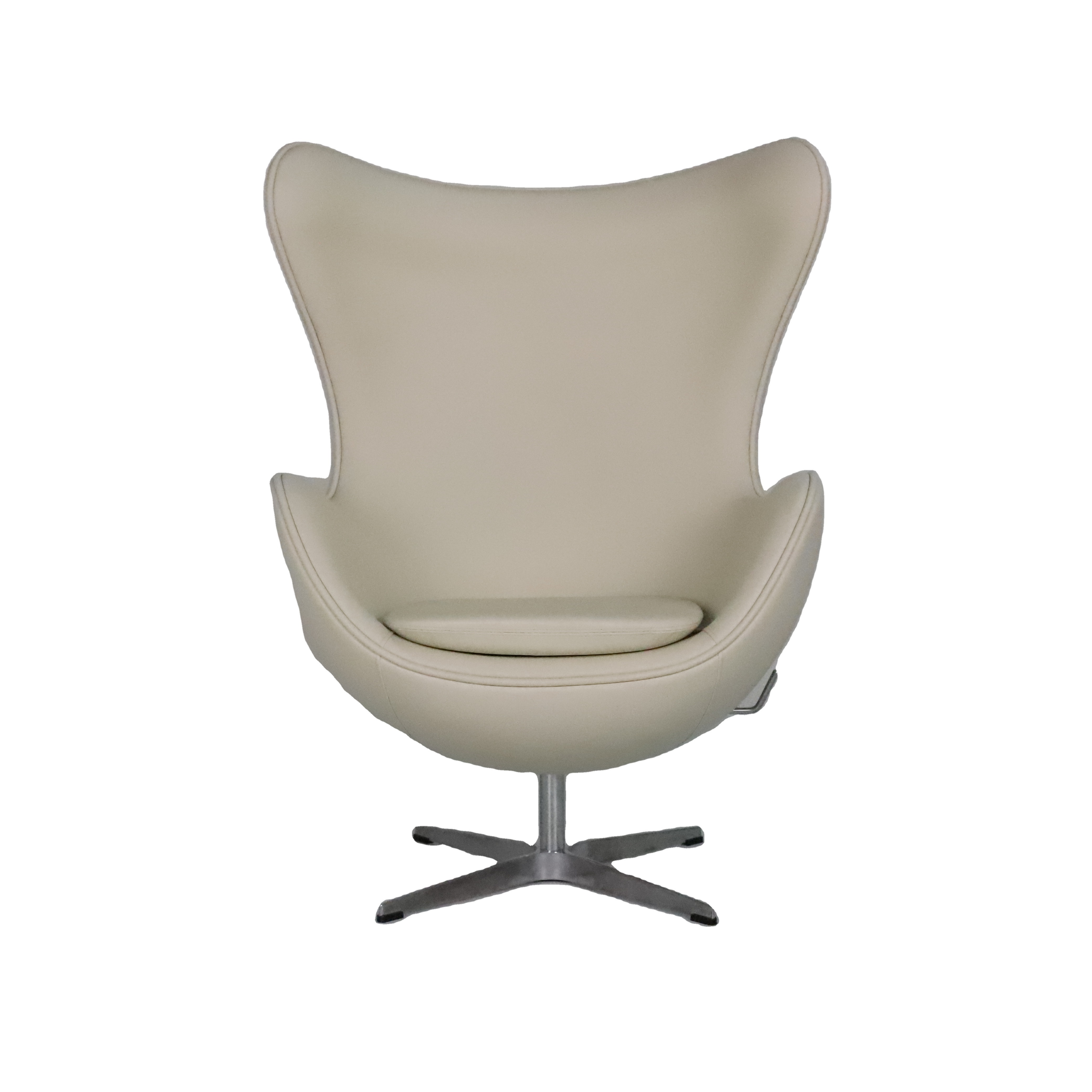 modern classic fiberglass egg chair/pony leather oval pod egg chair