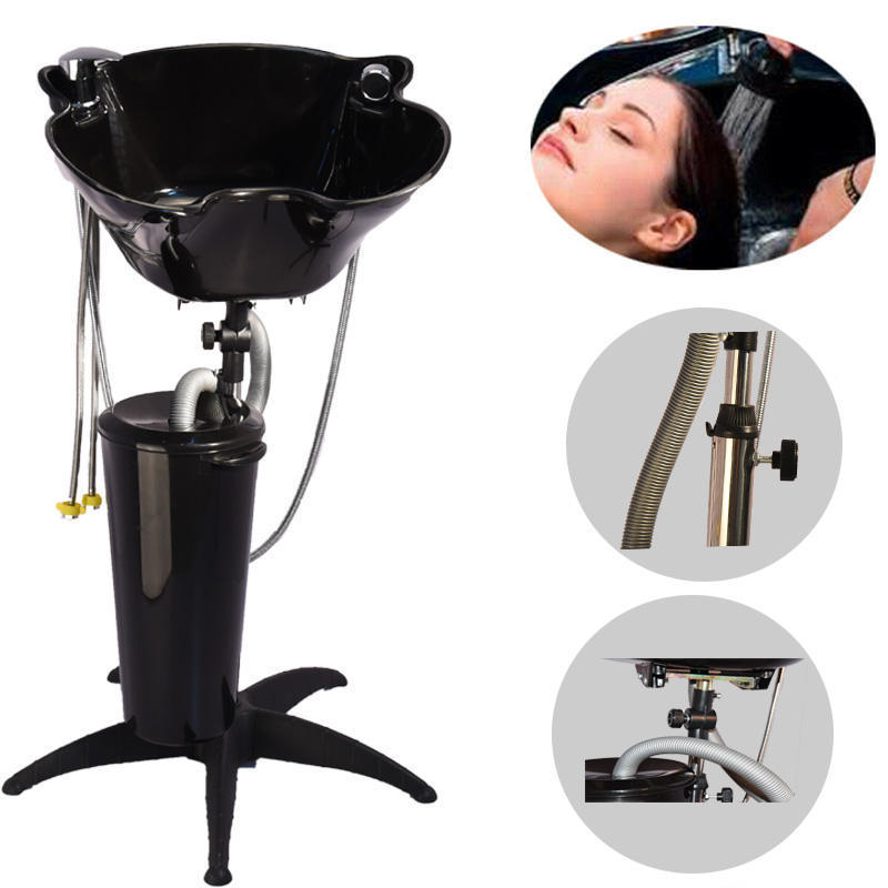 Portable Shampoo Bowl Standing Adjustable Hairdressing Washing Shampoo Chair Basin Bowl Sink