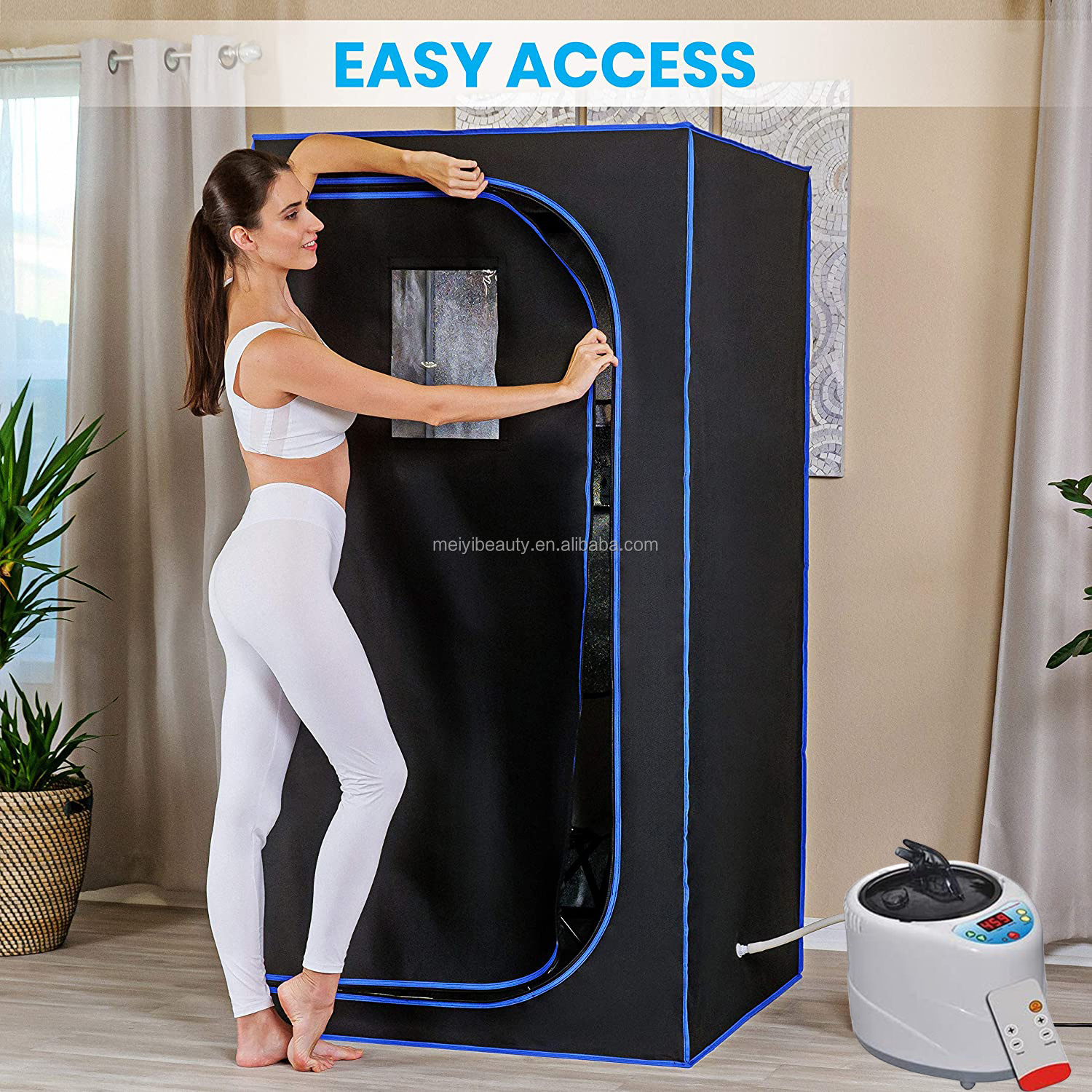 Portable steam sauna tent detox cabin spa beauty equipment heater sweat indoor home sauna box