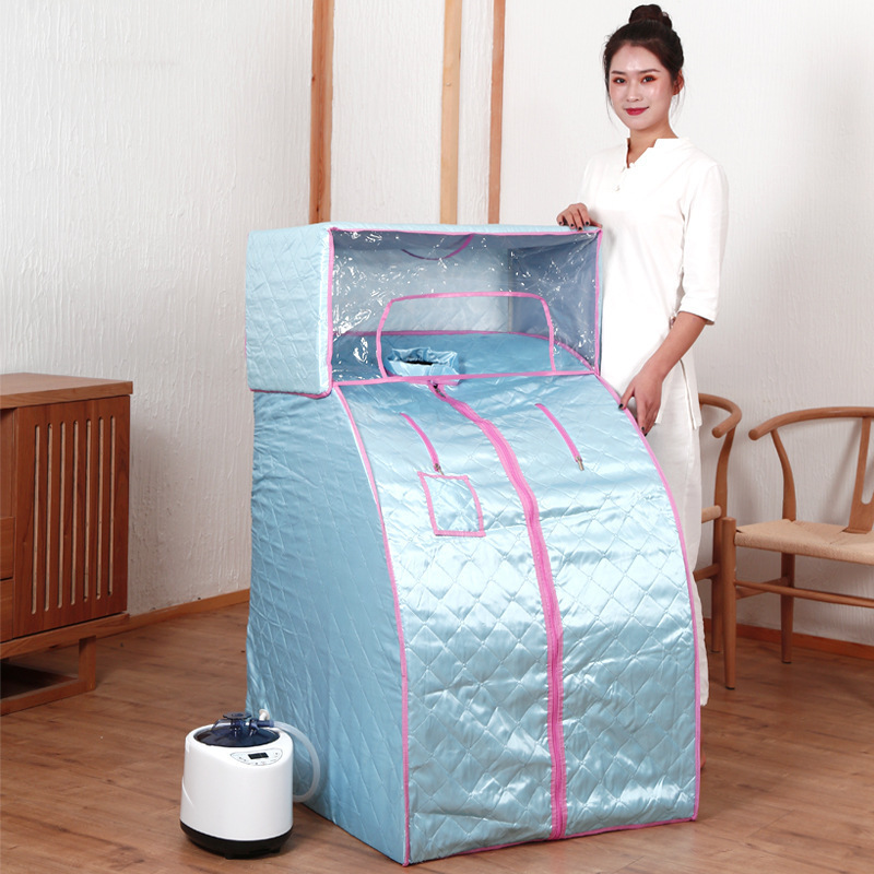 Household full body detoxification smoke machine steam room folding sauna box