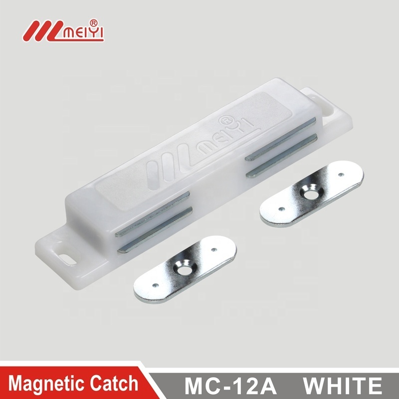 Meiyi plastic double magnetic door catch for furniture  drawer cabinet fcloset door catch