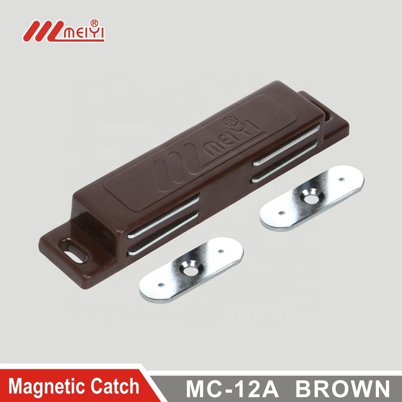 Meiyi plastic double magnetic door catch for furniture  drawer cabinet fcloset door catch