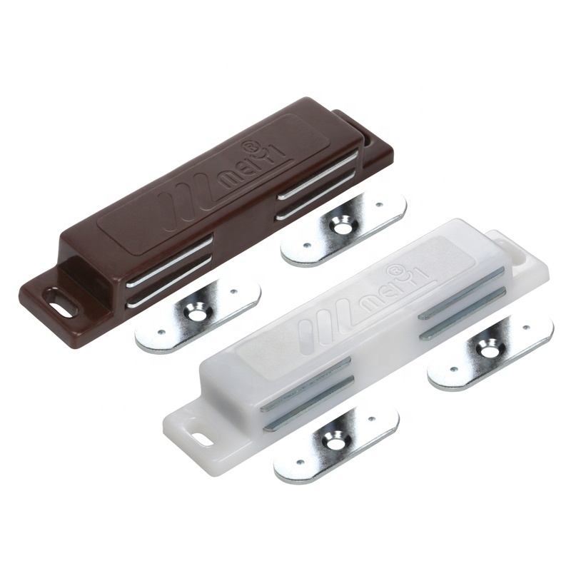 Meiyi plastic double magnetic door catch for furniture  drawer cabinet fcloset door catch